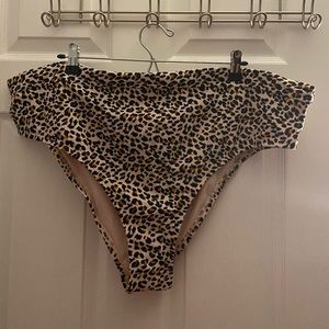 NWT 👙 2 for $10 👙 xhilaration Leopard print bikini bottoms ribbed Animal Print